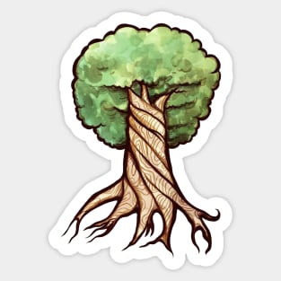 Great Braided Tree Yggdrasil Sticker
